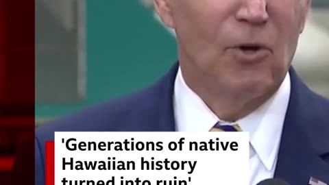 Joe Biden vows to visit Hawaii 'as soon as he can'.