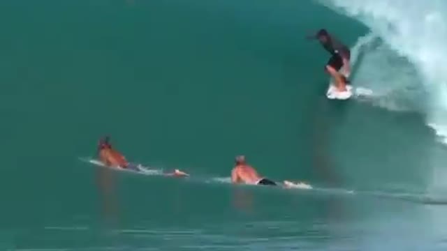 Surfer Gets Wiped Out While Riding Huge Wave