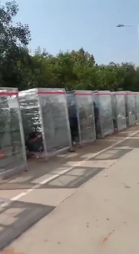 CHINA -Temporary isolation pods for citizens who test Covid 19 positive