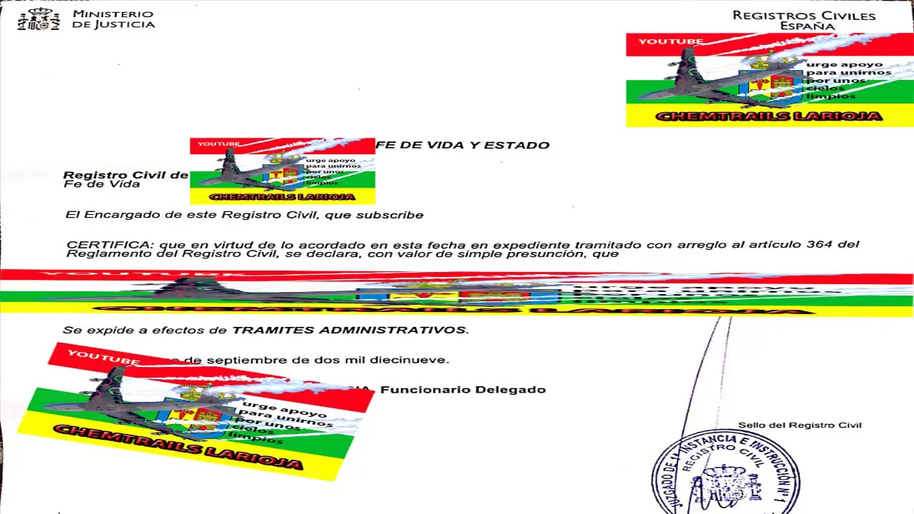 8jun2021 SOBERANIA 10 · Certificado de FE DE VIDA y como hacer una declaracion jurada · Chemtrails La Rioja || RESISTANCE ...-