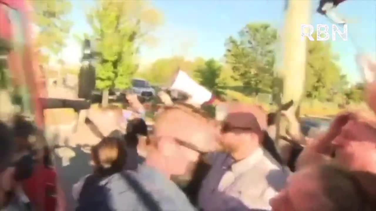 JUSTIN TRUDEAU GETS HIT WITH SMALL ROCKS AS CANADIANS FIGHT BACK AGAINST DICTATOR