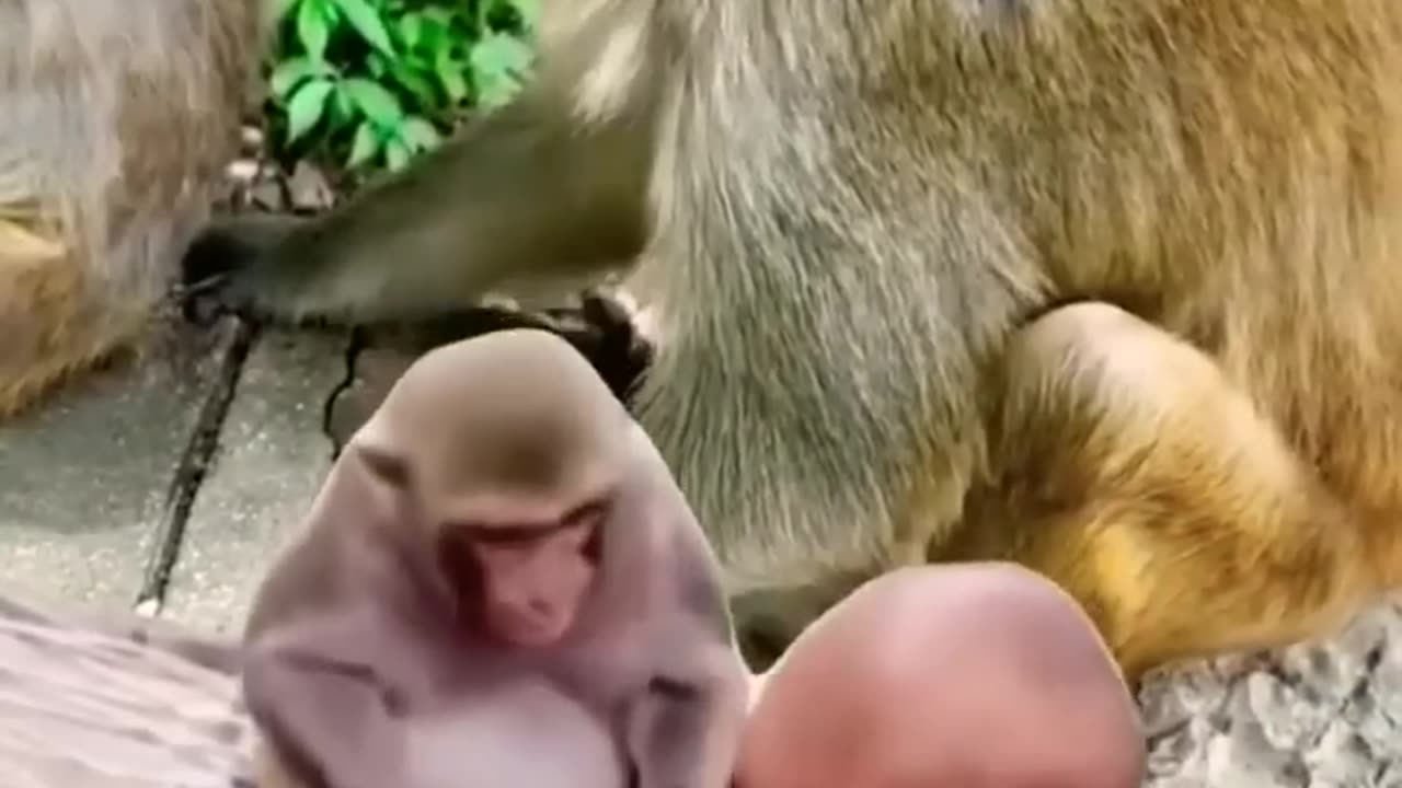 MONKEY IRRITATED KID FUNNY VIDEO