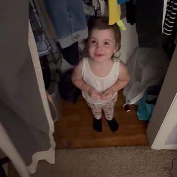 No!!! I playin hide n seek! Uhhhhh…yeah…