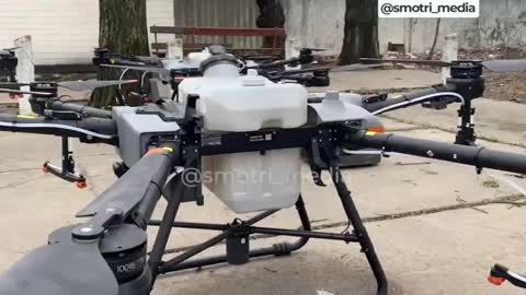 UAV with liquid containers