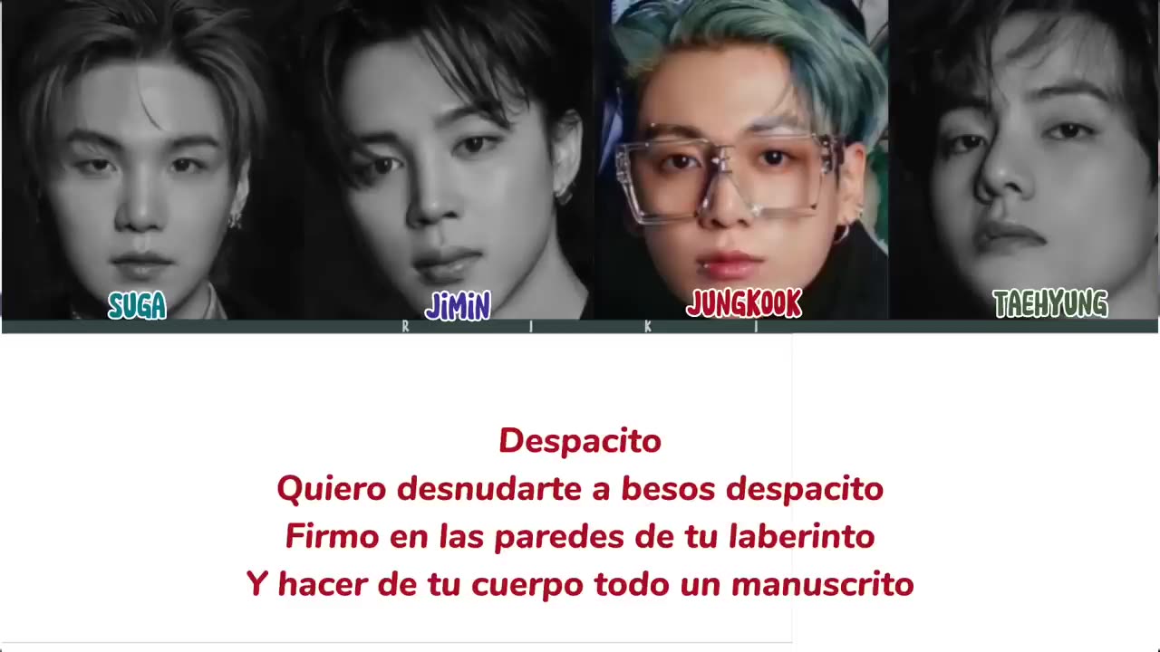 BTS - ‘Despacito’ AI cover lyrics (Eng-Spa)