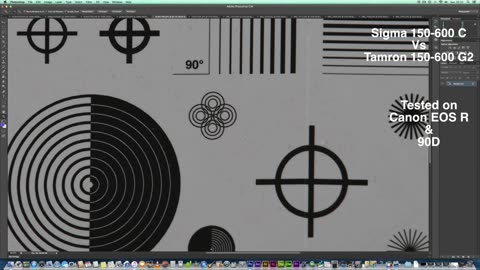 tamron 150-600mm G2 vs sigma Contemporary test charts tests