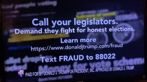 12/12/20 OAN Ad about election fraud