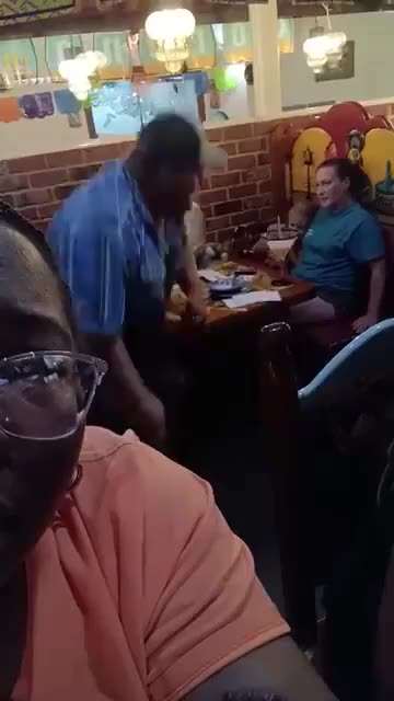 Screaming and swearing at your wife because she talked to black people in a public restaurant