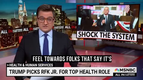 Chris Hayes repeats the usual set of arguments from the Big Pharma, against RFK Jr.