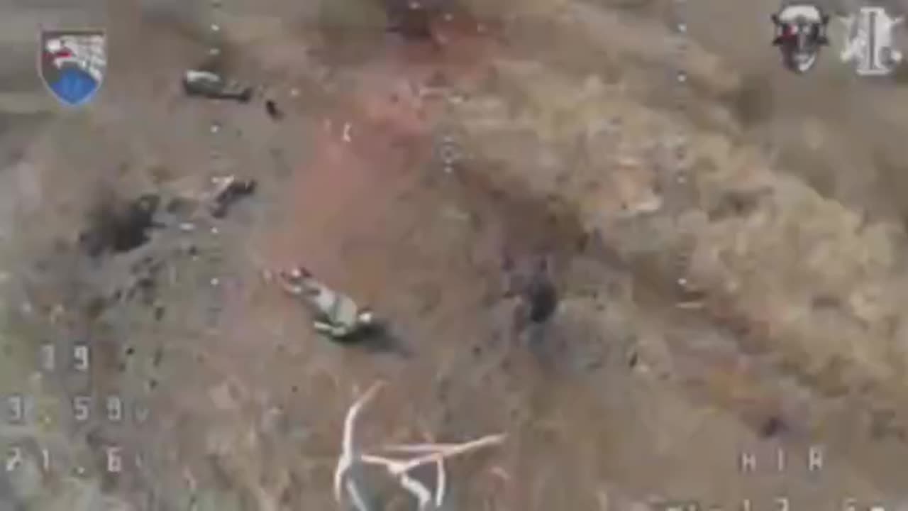 Drone Strike on a Russian Foxhole