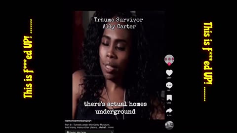 Trauma Survivor Alley Carter Exposes Underground Cities! .......