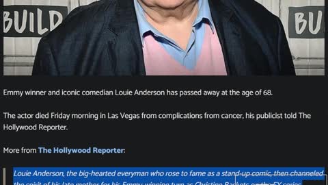 Louis Anderson Gone At 68