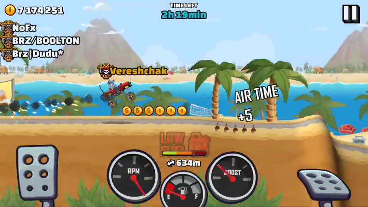 1038.94m in MULTI JUMP_ - Hill Climb Racing 2 Team Event GAM