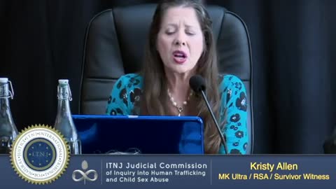 Kristy Allen - MK Ultra, SRA Survivor (ITNJ Seating)