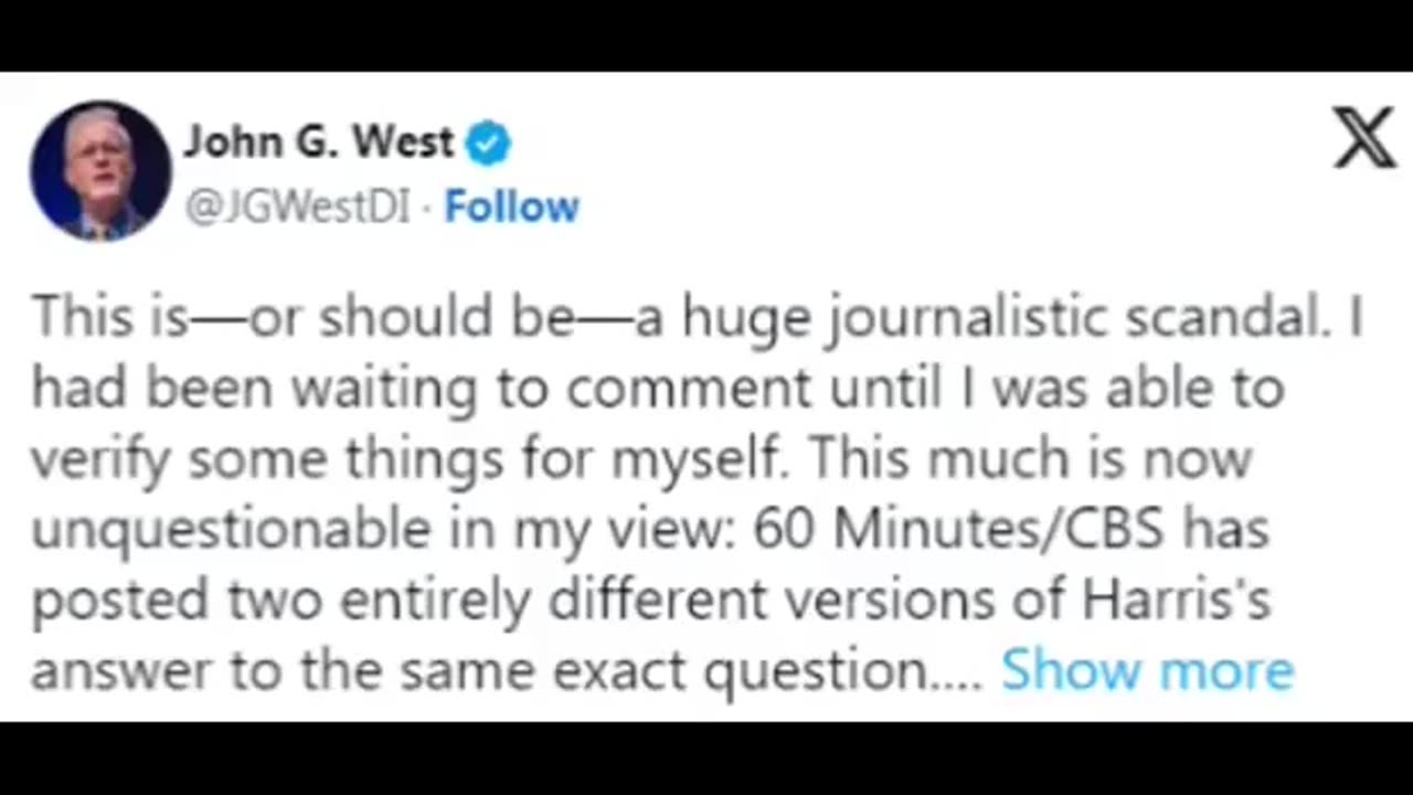 CBS Caught ‘Deceptively’ Airing Two Different Answers From Harris to Same Question