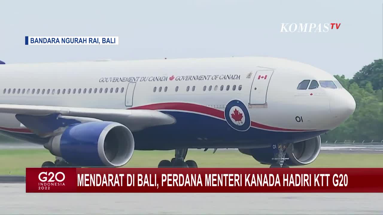 Jadi Pembicara dalam Forum G20, Perdana Menteri Kanada & Rombongan Bergegas ke Nusa Dua Bali