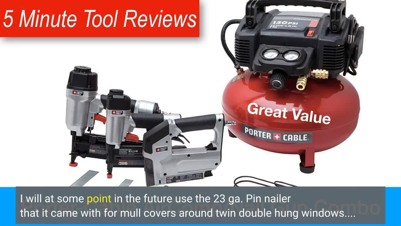 PORTER-CABLE PCFP3KIT 3-Nailer and #Compressor Combo Kit-Overview