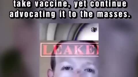 Masked Man Zuckerberg warns staff not to take 💉while advocating it to the masses