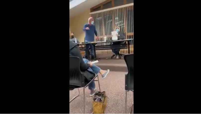 School Board Member Loses it After Confronted by Parents