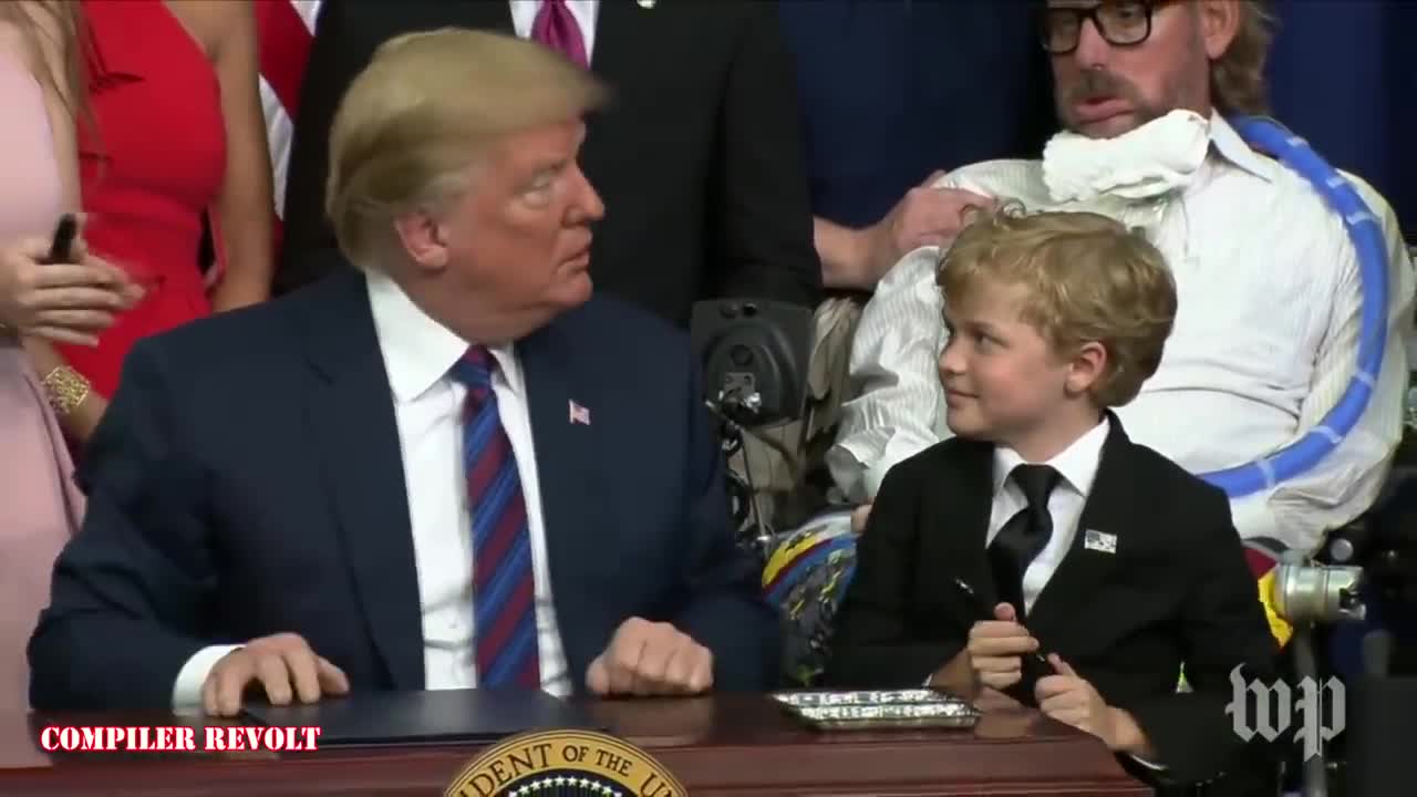 funny moment of ex president Donald Trump