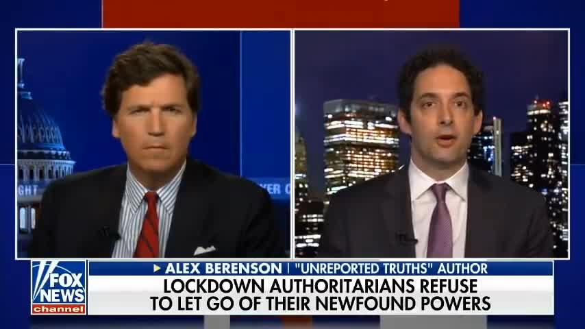 Alex Berenson on Tucker Carlson talking about the new info that vaccines made up 75% of infections