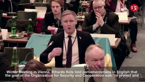 Latvian MP insults Russian delegation at OSCE- "Russian war ship go f….”