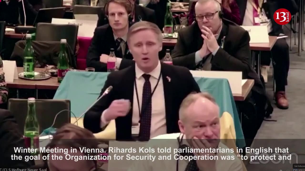 Latvian MP insults Russian delegation at OSCE- "Russian war ship go f….”