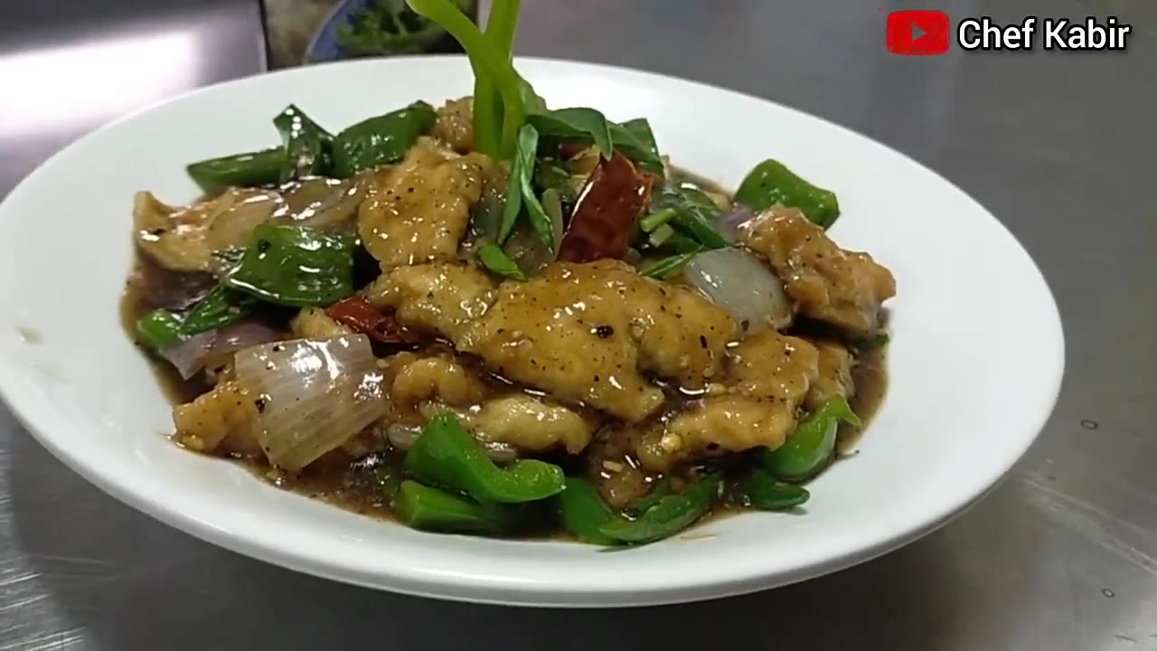 Black pepper Chicken recipe || chicken in black pepper sauce || made with Mama sita's oyster sauce