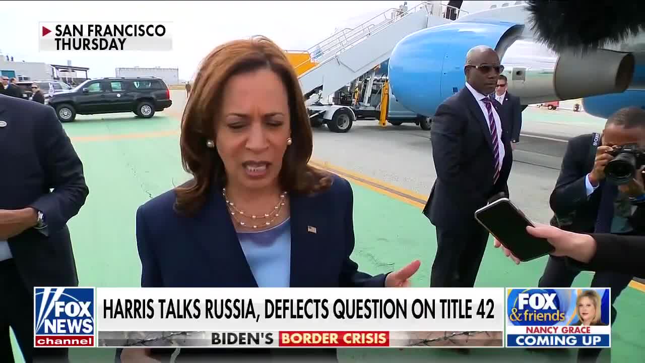 Watch: Kamala Harris ignores question on border