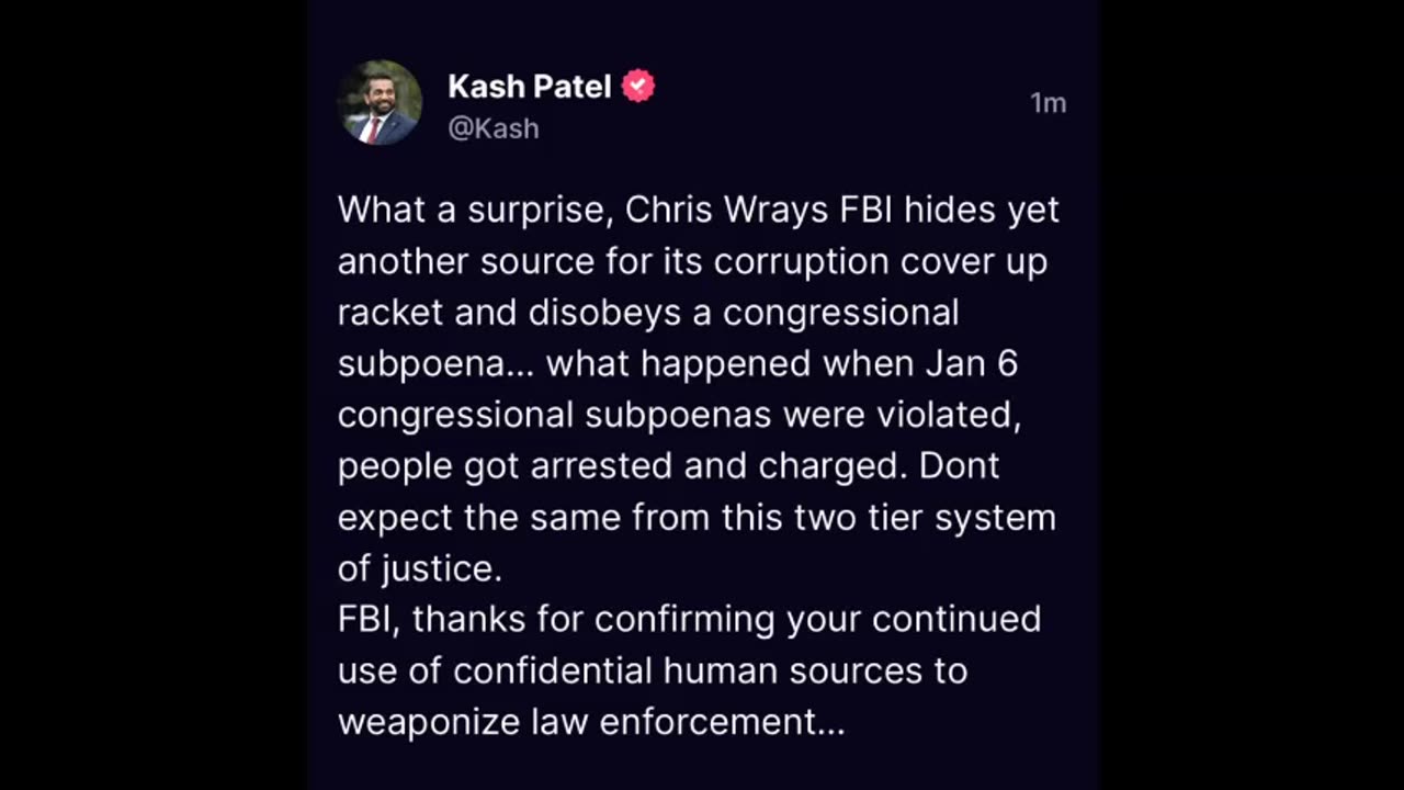 Kash Patel - FBI