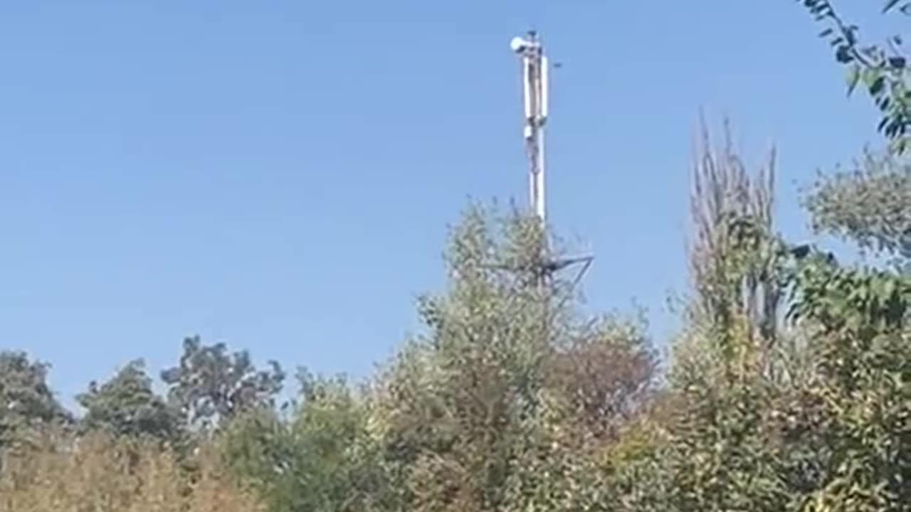 Combat Drone Blows Up Mobile Communications Tower