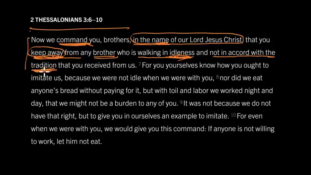 Sometimes Ostracism Brings Reconciliation: 2 Thessalonians 3:6–10, Part 1