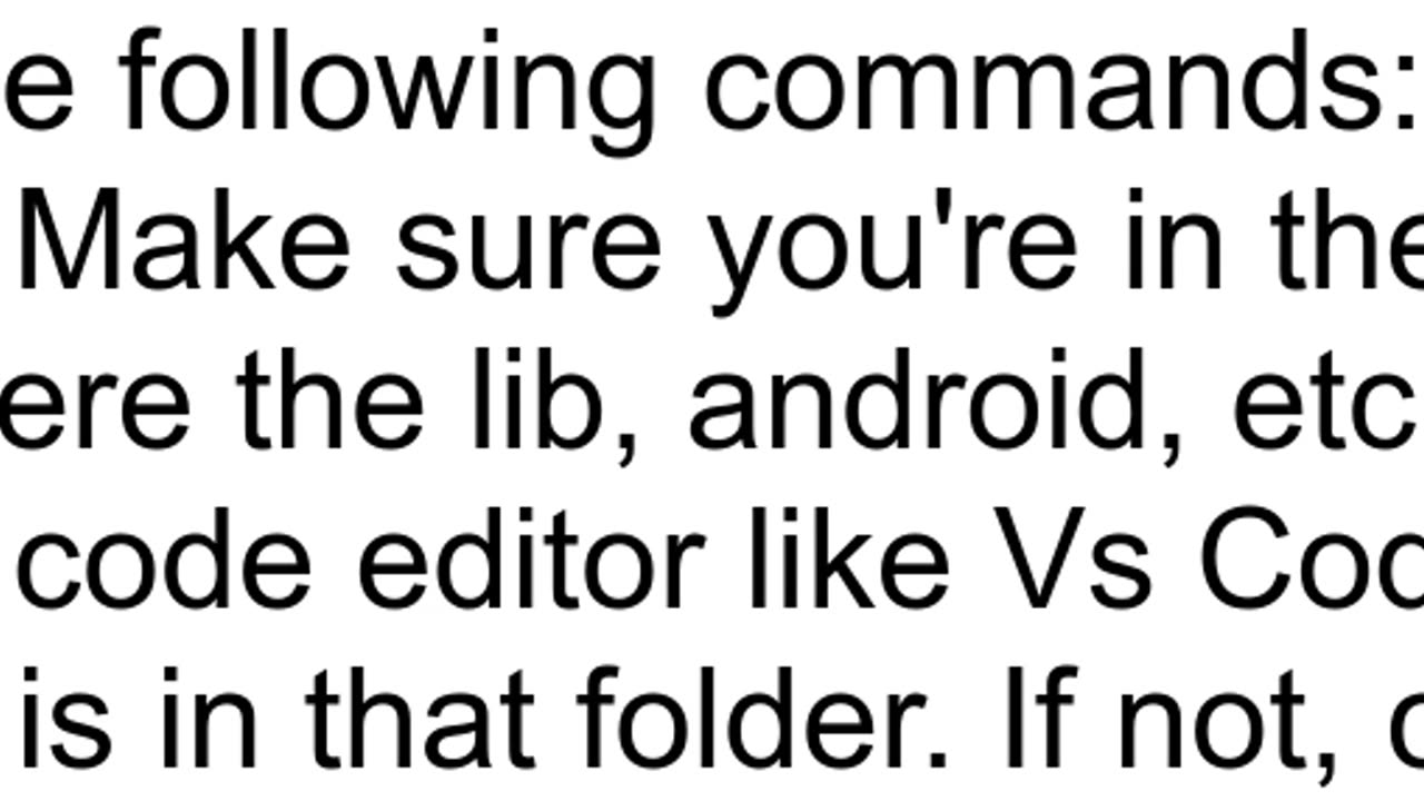 Error No pubspecyaml file found This command should be run from the root of your Flutter project