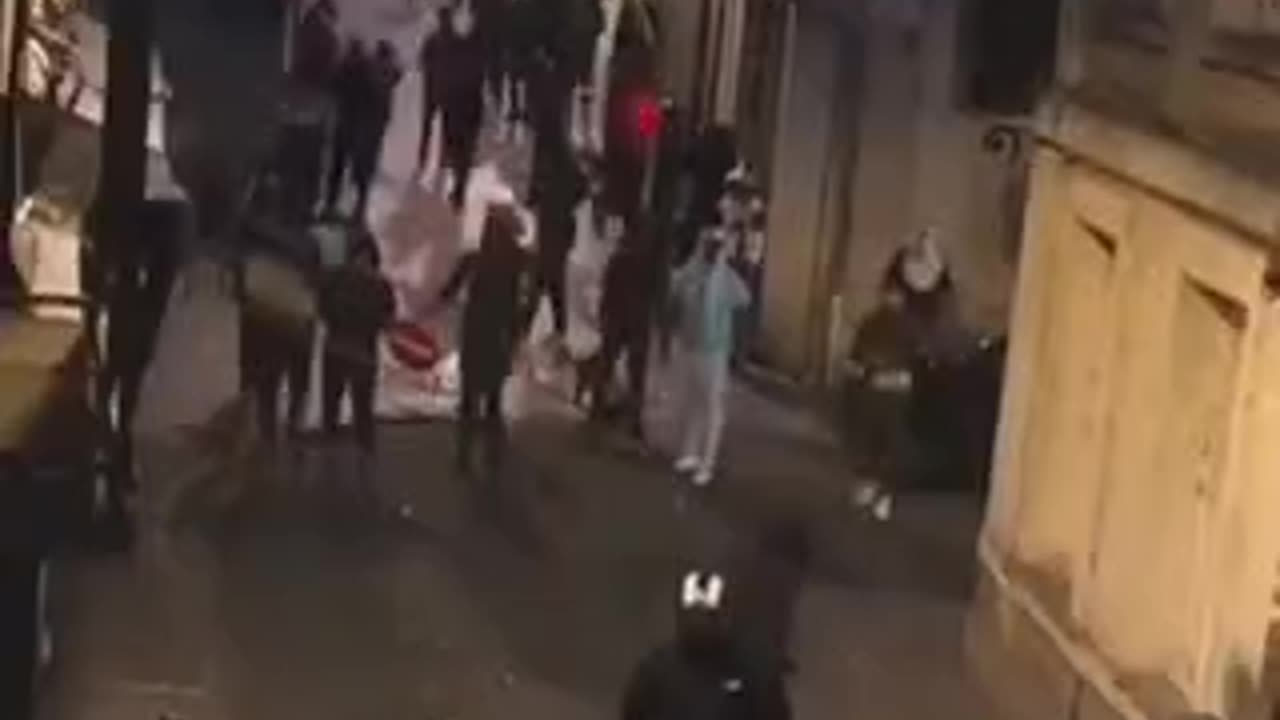 Running street battles between nationalists...