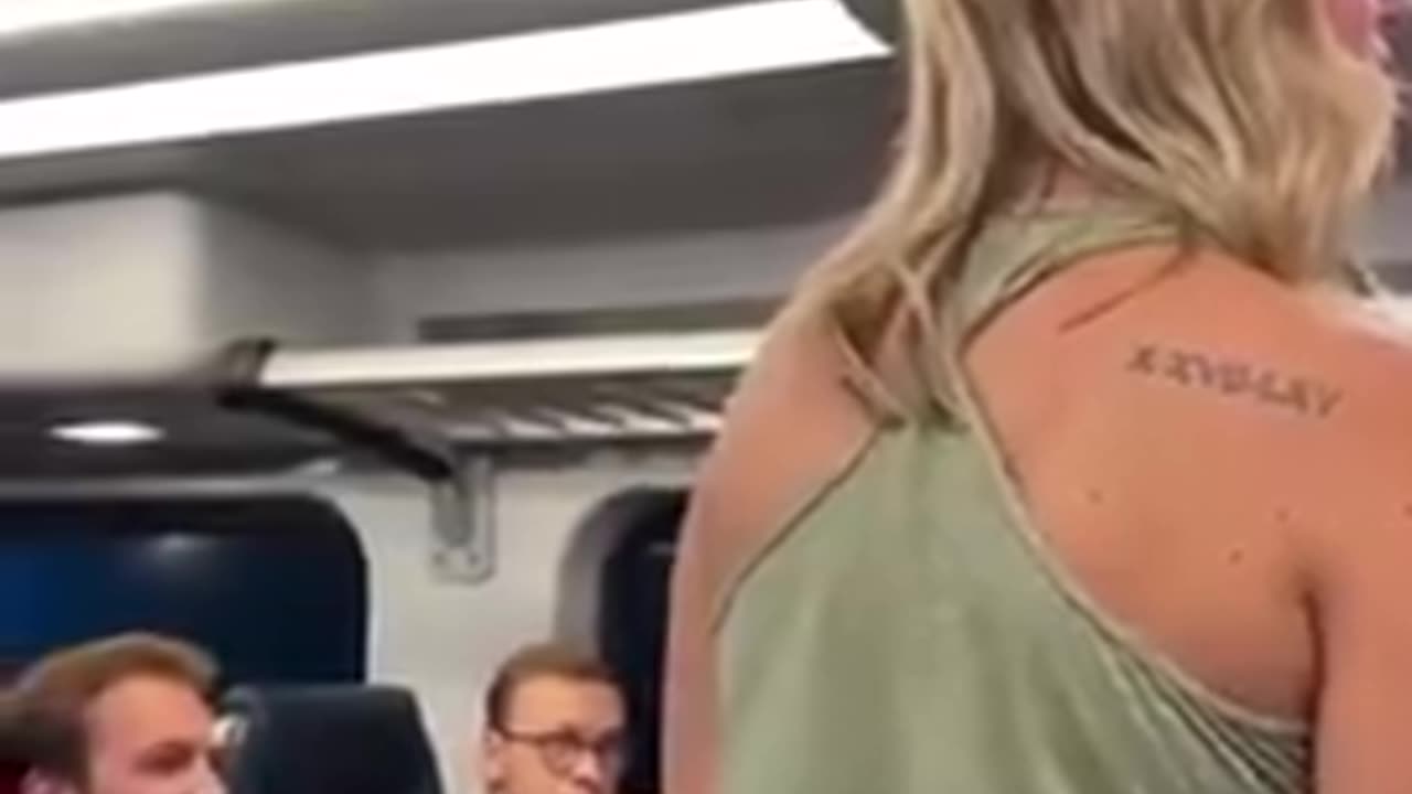 A drunk Karen makes an absolute show of herself on a train!