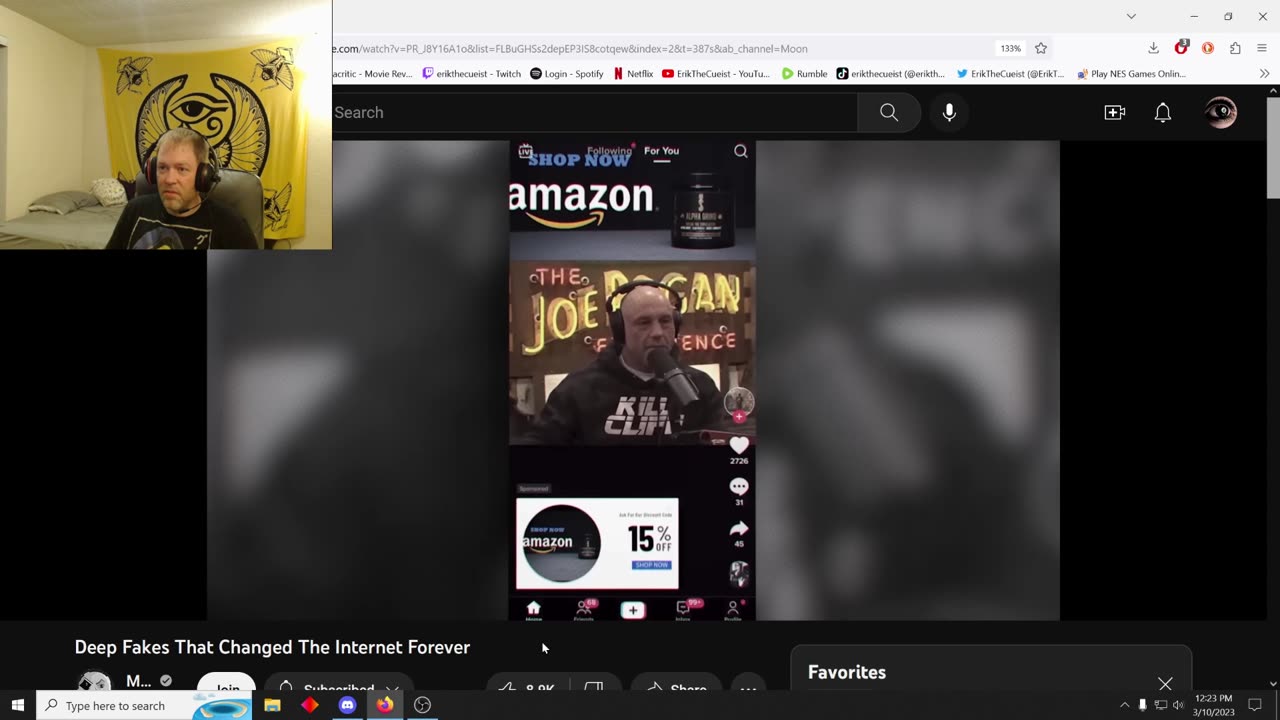 Reacting to: Joe Rogan deep fake from deep fakes that changed the internet video