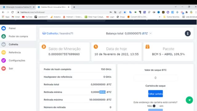 🔴 MINERADORA BITCOIN HABITEX GRATUITA �