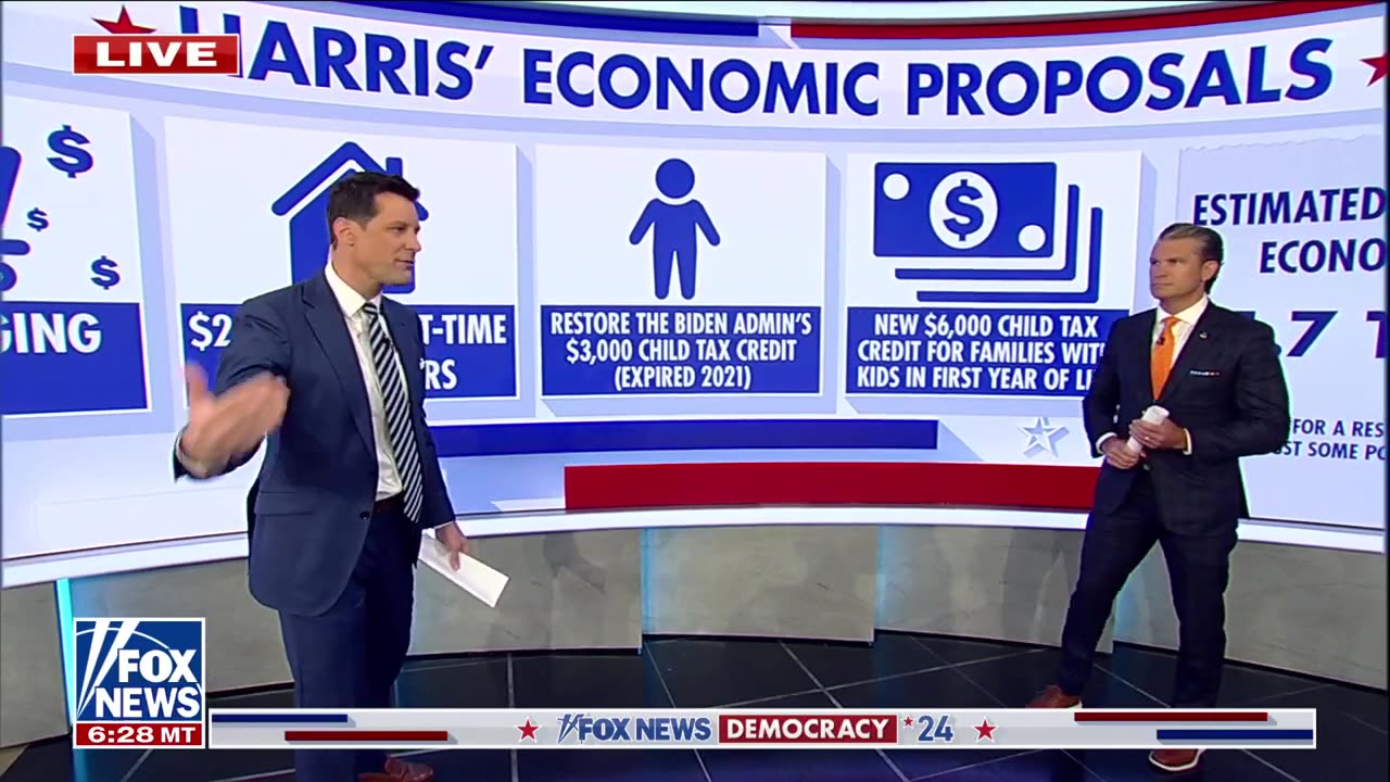 Harris is ‘working hard’ to separate herself from Bidenomics Hegseth