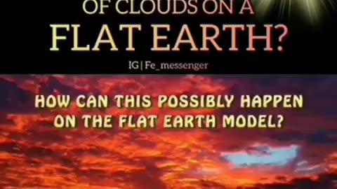 How does the sun illuminate the bottom of the clouds as it is traveling away on the flat earth