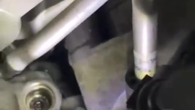 Adding antifreeze to BMW found that the pipe below leaked # antifreeze.