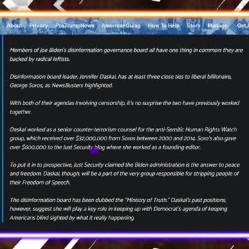 Soros Goon To Lead US Ministry of Truth