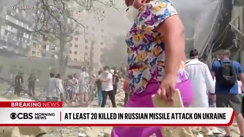 At least 20 killed in rare daytime Russian attack on Ukraine's capitol and other cities CBS News