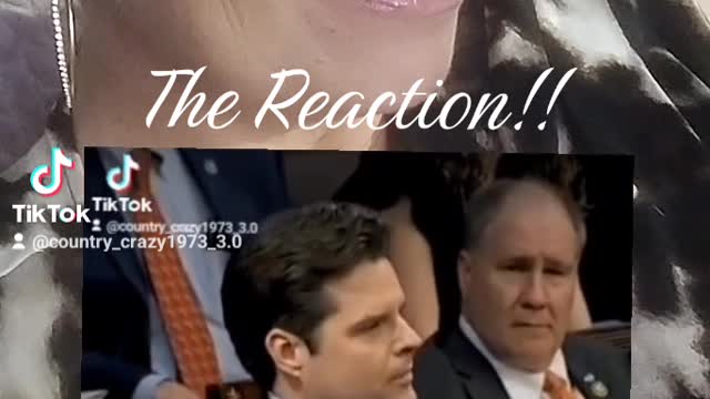 The reaction after he says Donald Trump