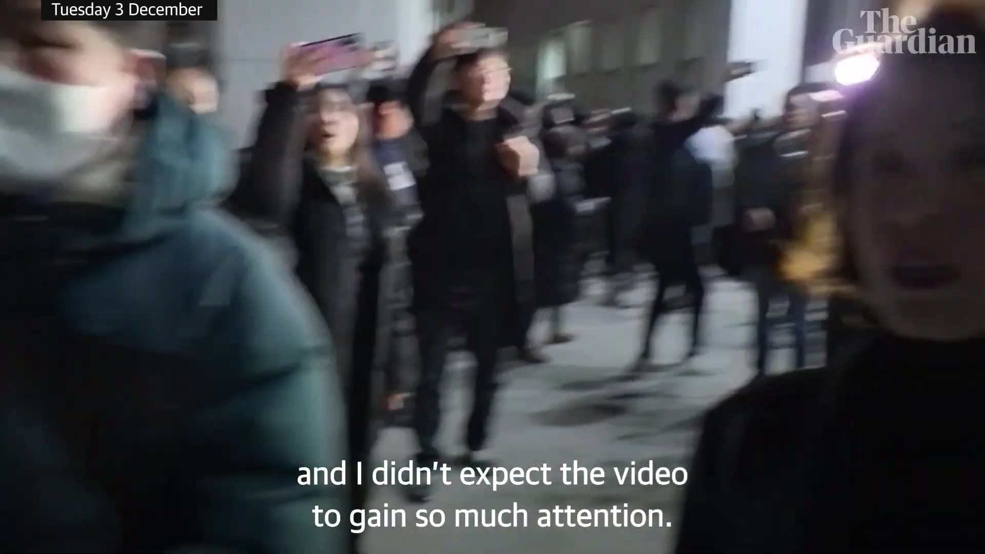 Moment South Korean woman grabs soldier's gun during martial law chaos