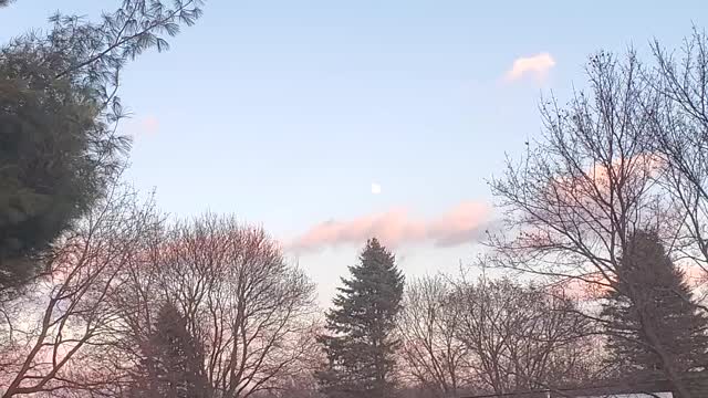 Moon moving