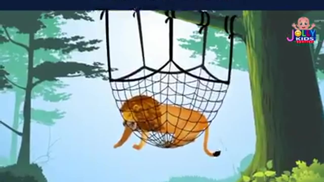 Lion and The Mouse moral story for kids in english cartoon