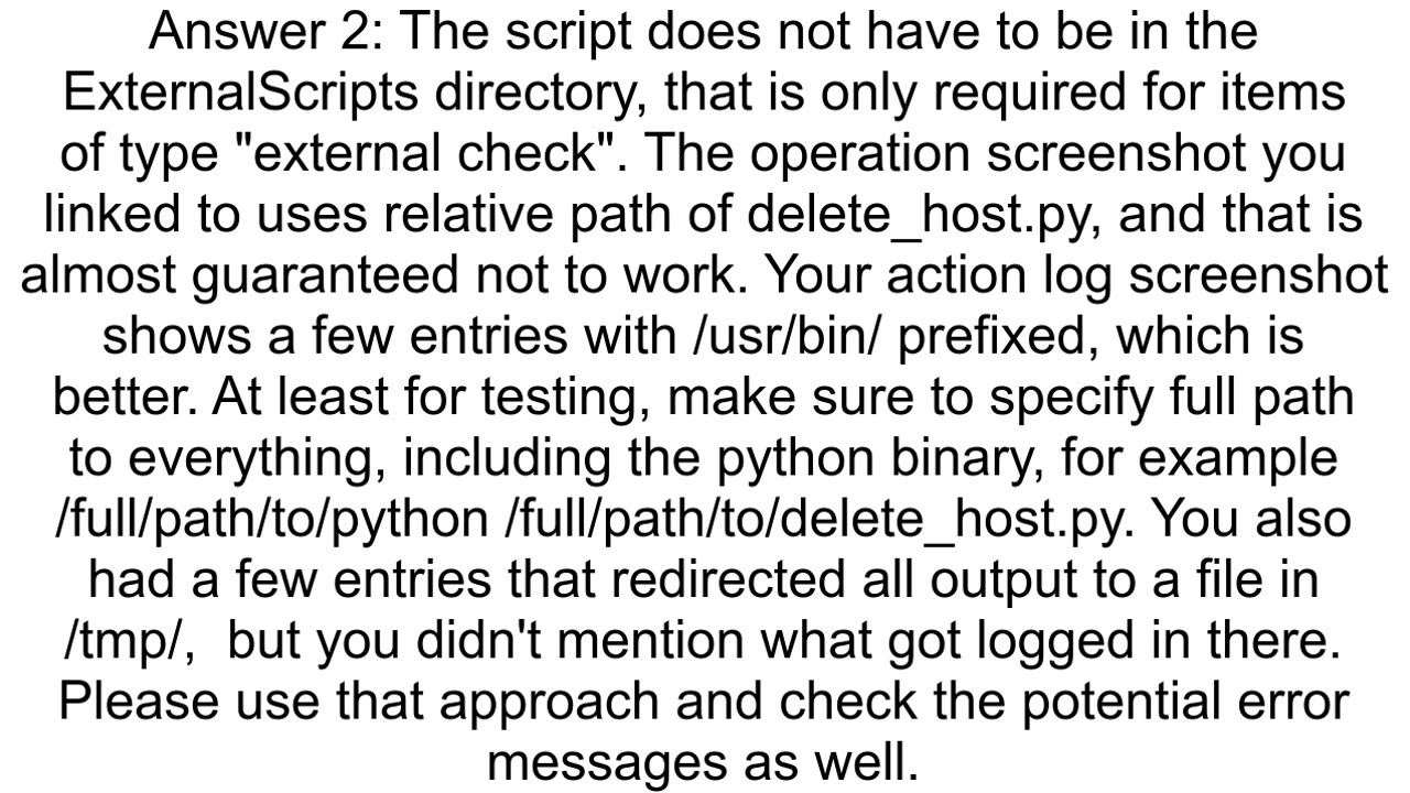 Execute a script located on Zabbix server on trigger