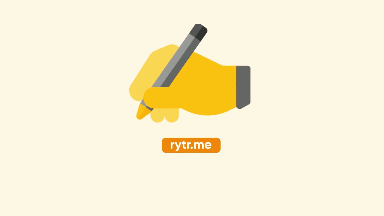 Rytr AI writing Assistant - promotional, demo, intro video (light theme)