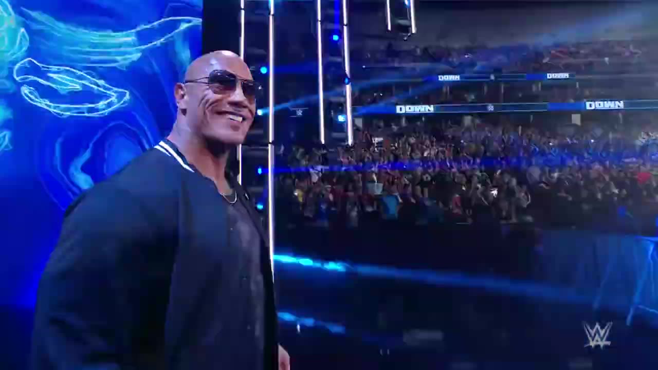 Wwe superstar the rock shocking return on smackdown show 15-9-2023