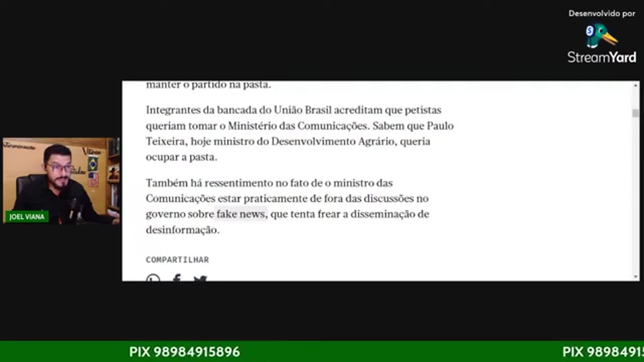 DESESPERO NO PT- QUEDA DE MINISTRO DERRUBARÁ LULA - by Joel Viana - O Provocador